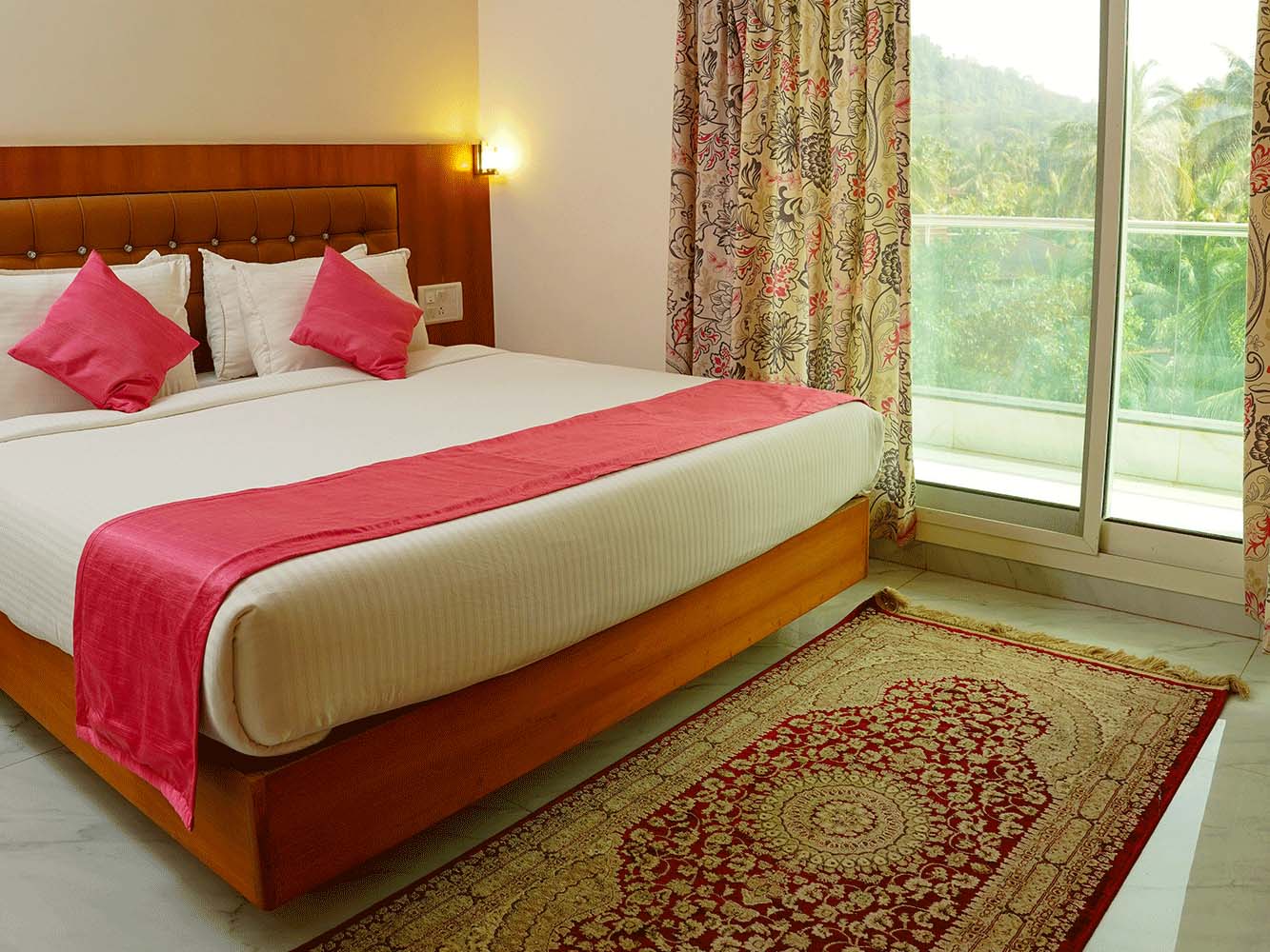 Guest room interior at Hotel Sambit Palace